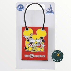 Disney Parks - WDW 50th Anniversary - Mickey & Minnie Shopping Bag Pin